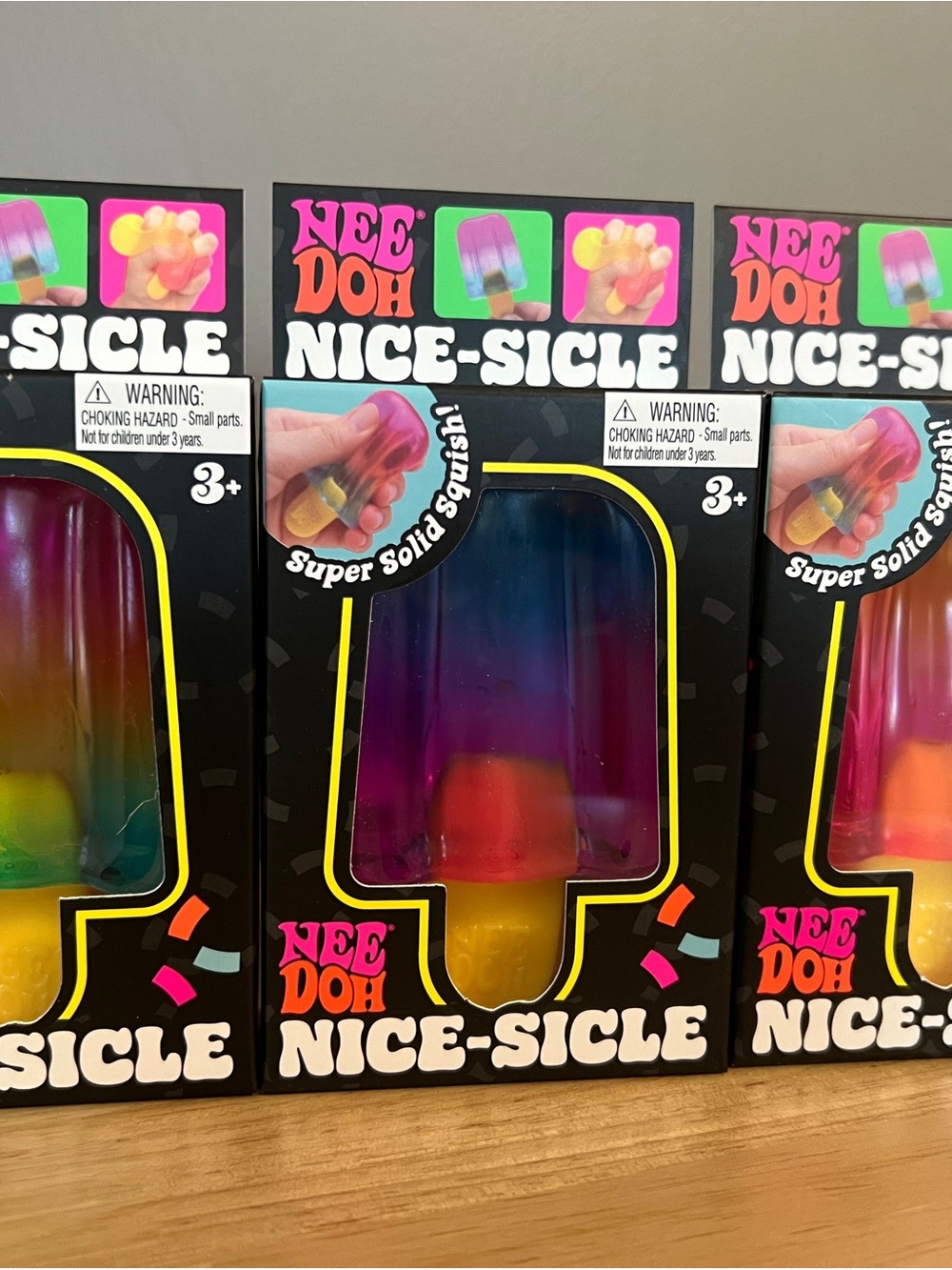 Needoh Nice-Sicle Popsicle Squishy - 3 PACK!
